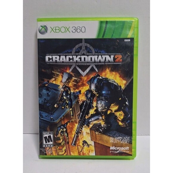 2010 MICROSOFT GAME STUDIOS XBOX 360 CRACKDOWN 2 CIB TESTED WORKS - Picture 1 of 8